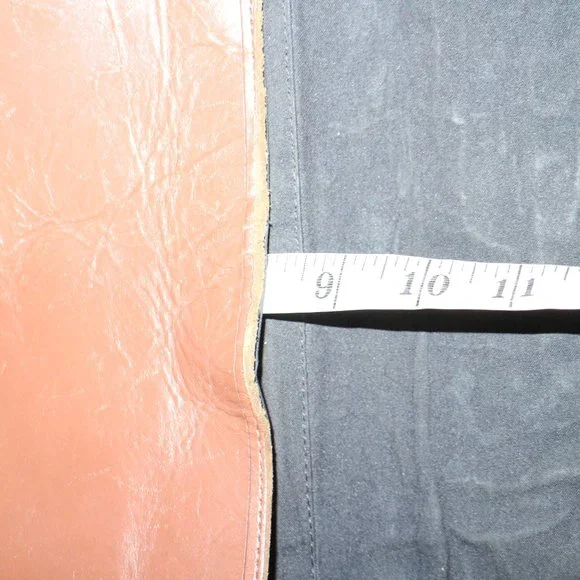 Genuine Leather Cow Hair Cross Studded Accent Shoulder Purse - Picture 12 of 12